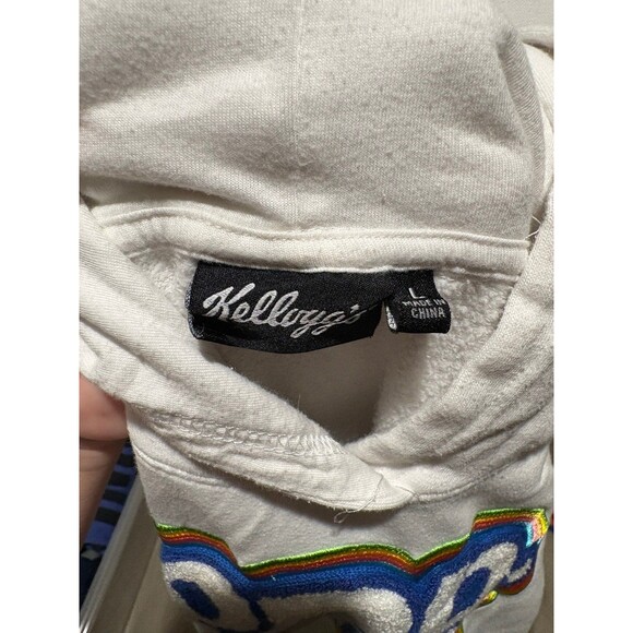 Hoodie rainbow Kellogg Pop tarts pullover hoodie size L white - Picture 5 of 5